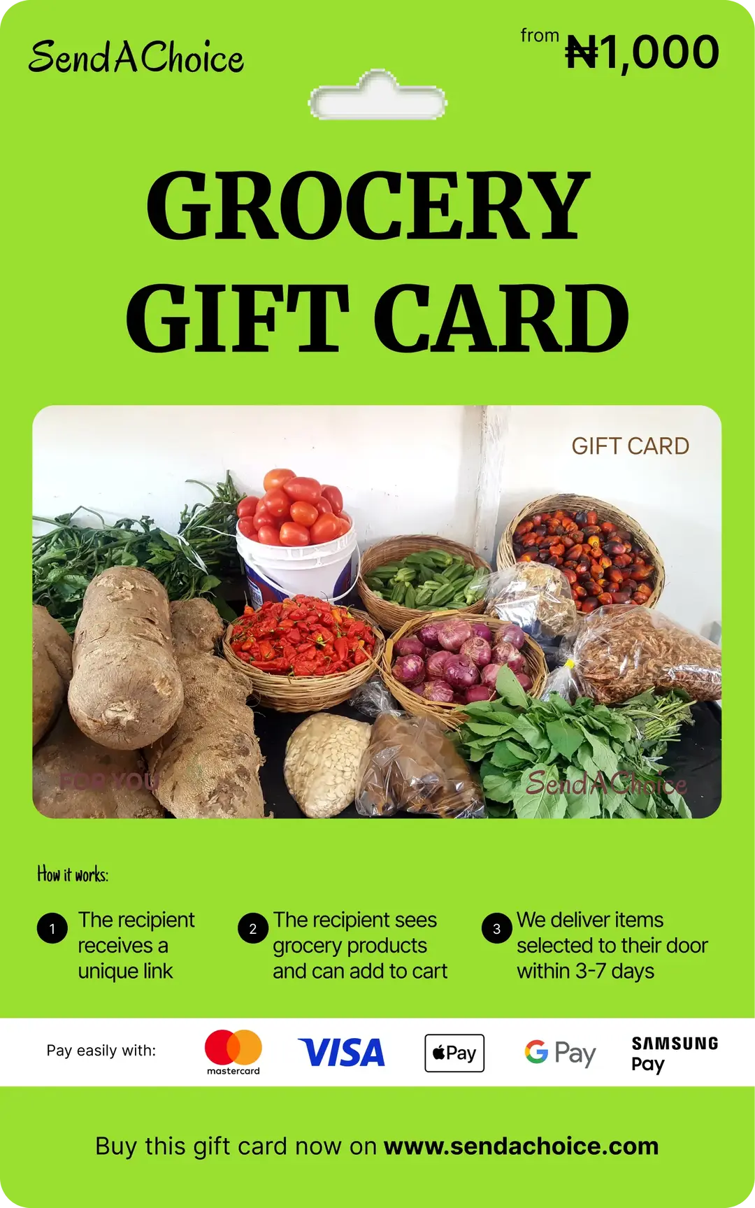 What Is the Grocery Nigeria Multi-Brands Choice Gift Card?