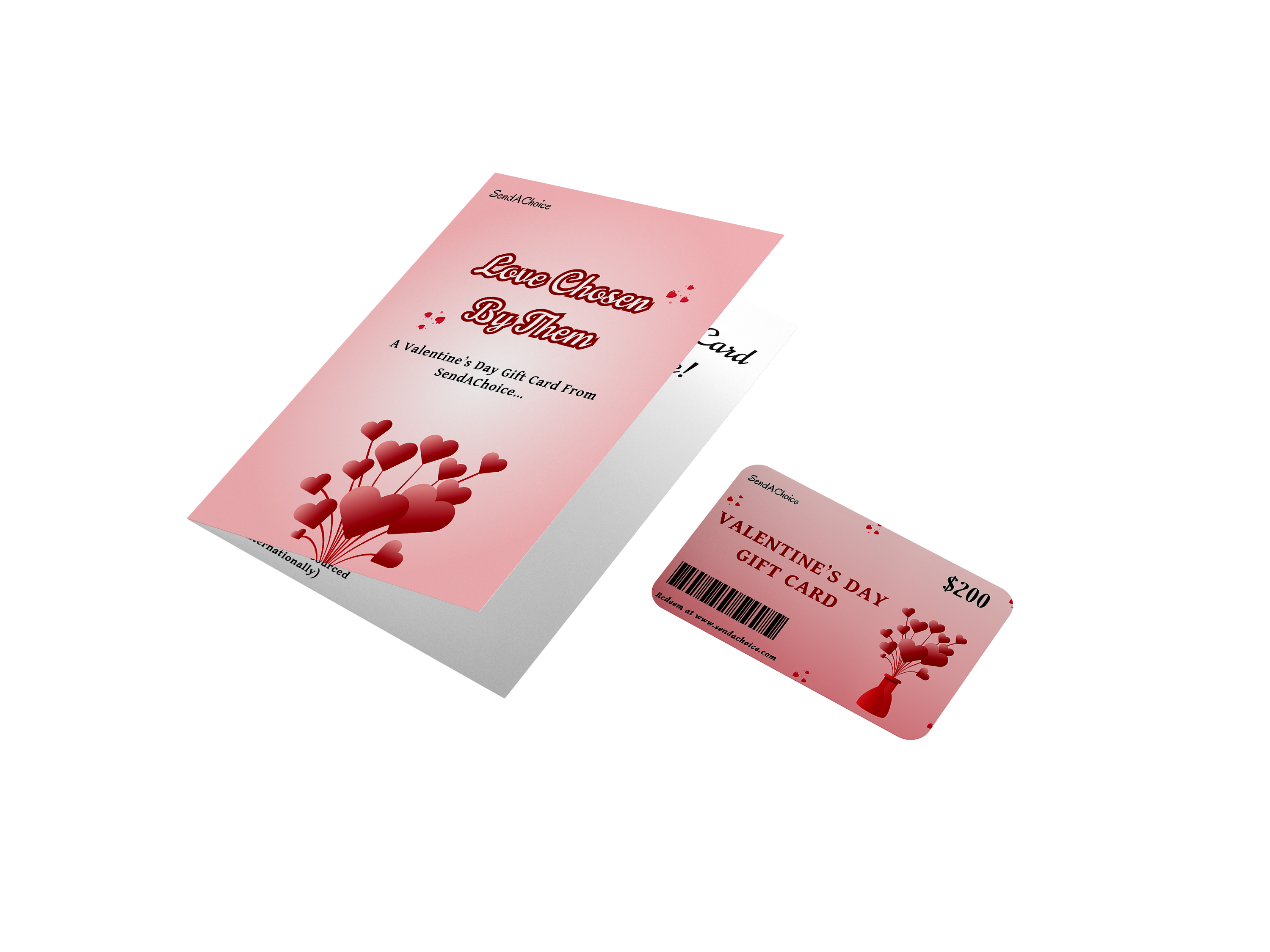 Valentine's Day physical gift card
