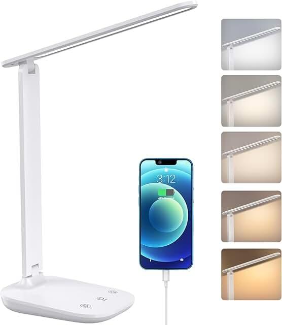 TaoTronics LED Desk Lamp with USB Charging