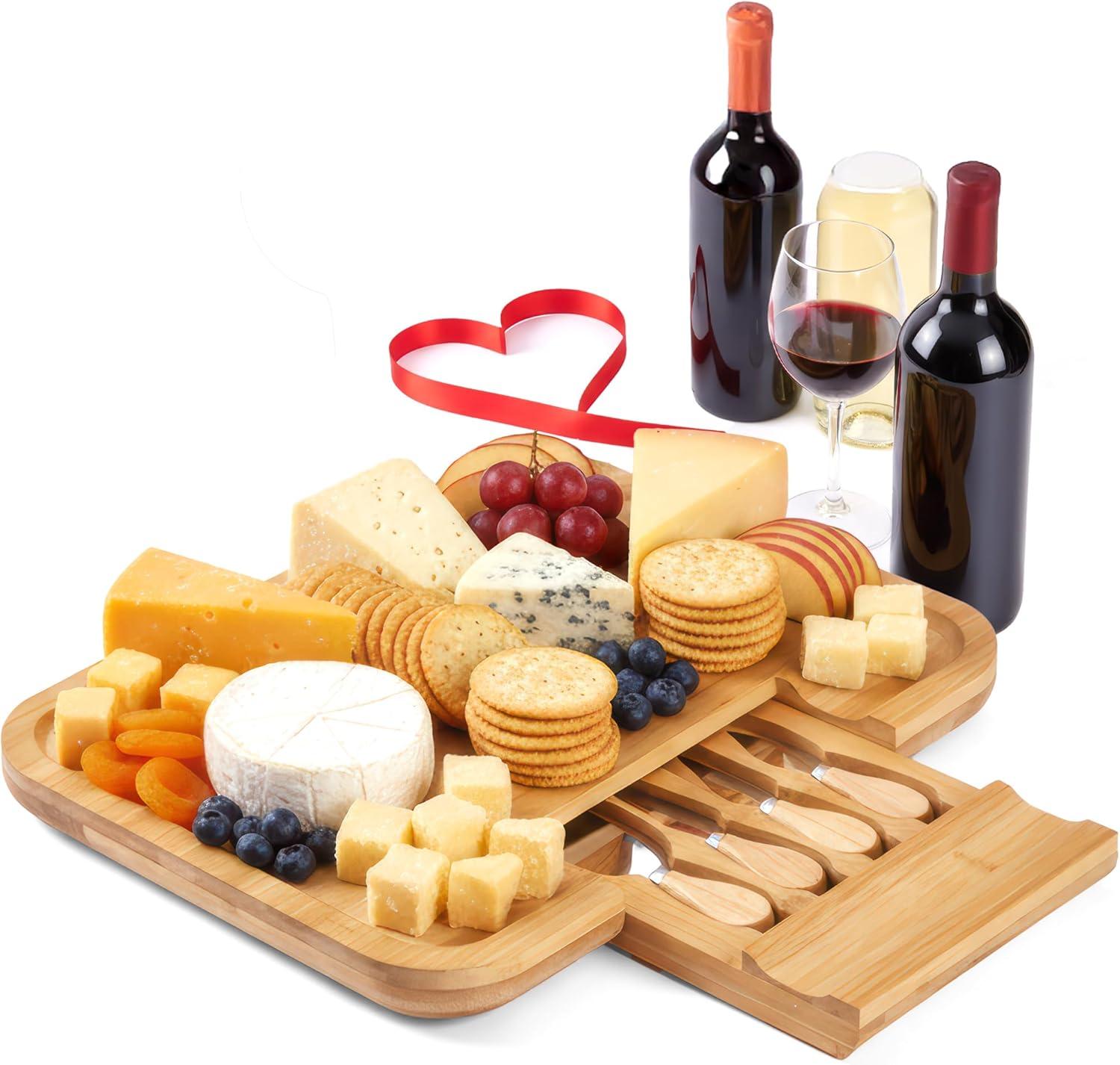 Artisanal Cheese Knife + Board Set