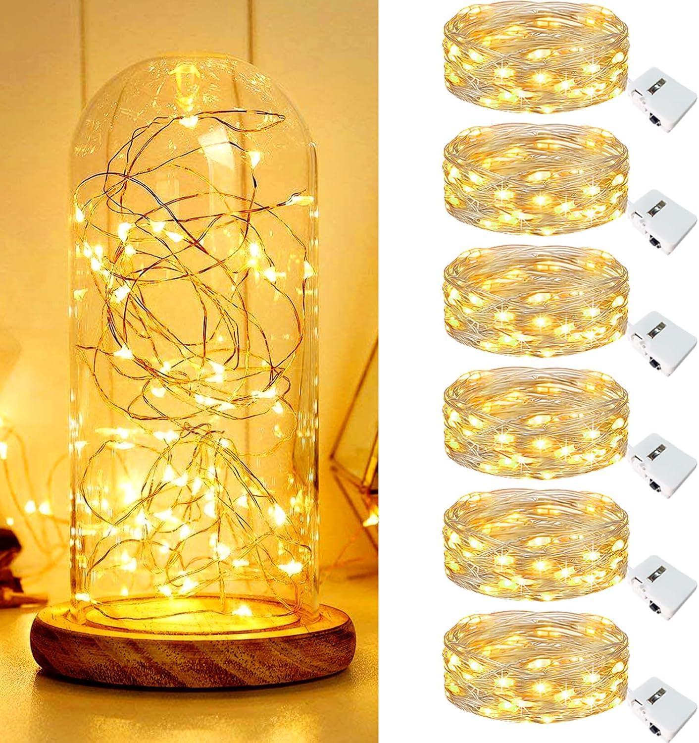 LED String Light Jar