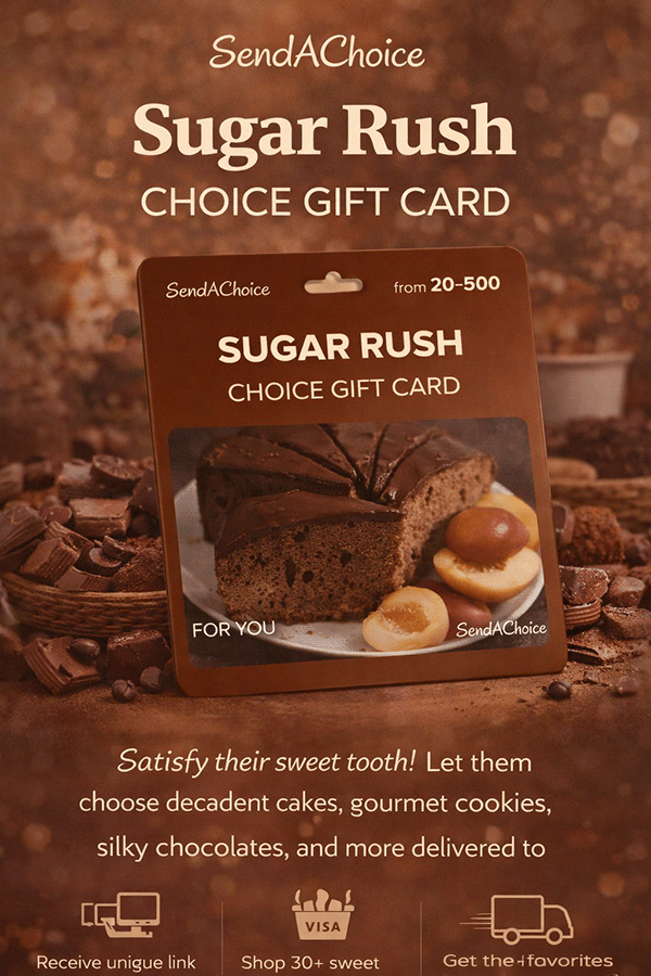 Sugar Rush Choice Card: The Fun Boost Gift for Gamers, Students & Snack Lovers