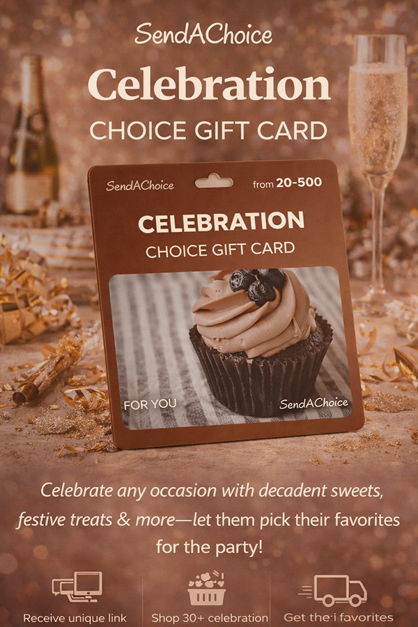 Celebration Choice Card: Elegant Chocolate for Life’s Golden Moments
