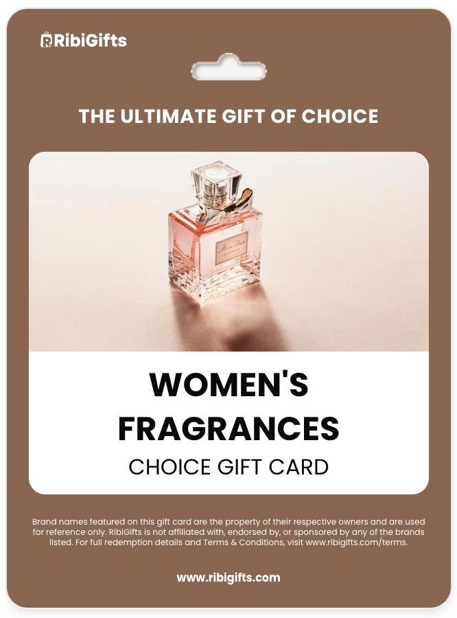 Women's Fragrances Choice Gift Card